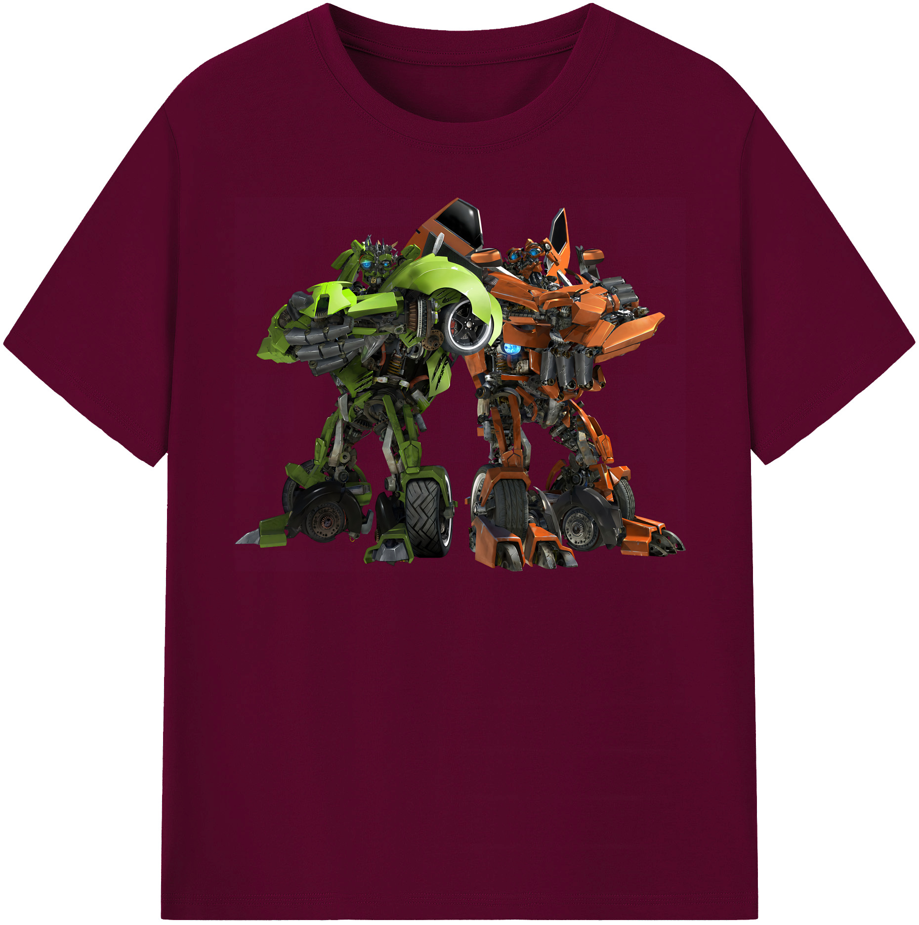 （画像用） Transformers トランスフォーマー レディースカジュアルプリントTシャツ（綿100％）
